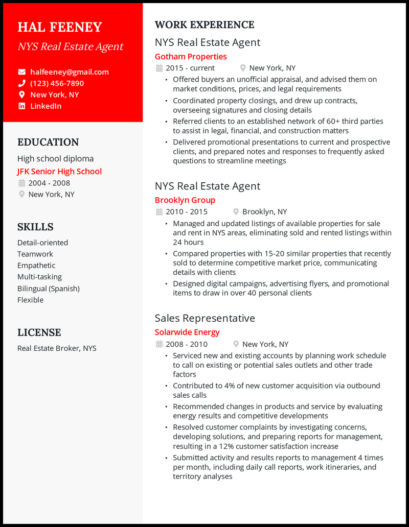 Resume example 2 for 27 Tips Guide 