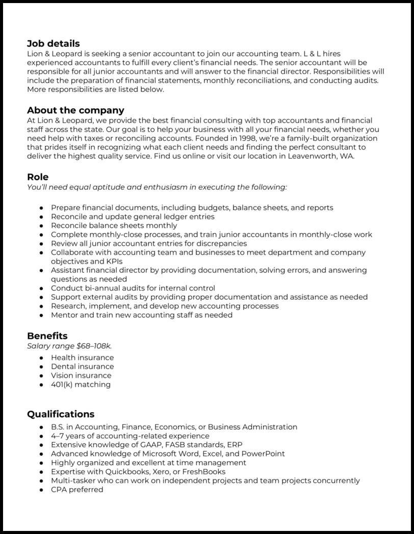 3 Accountant Job Description Samples & Guide for 2023