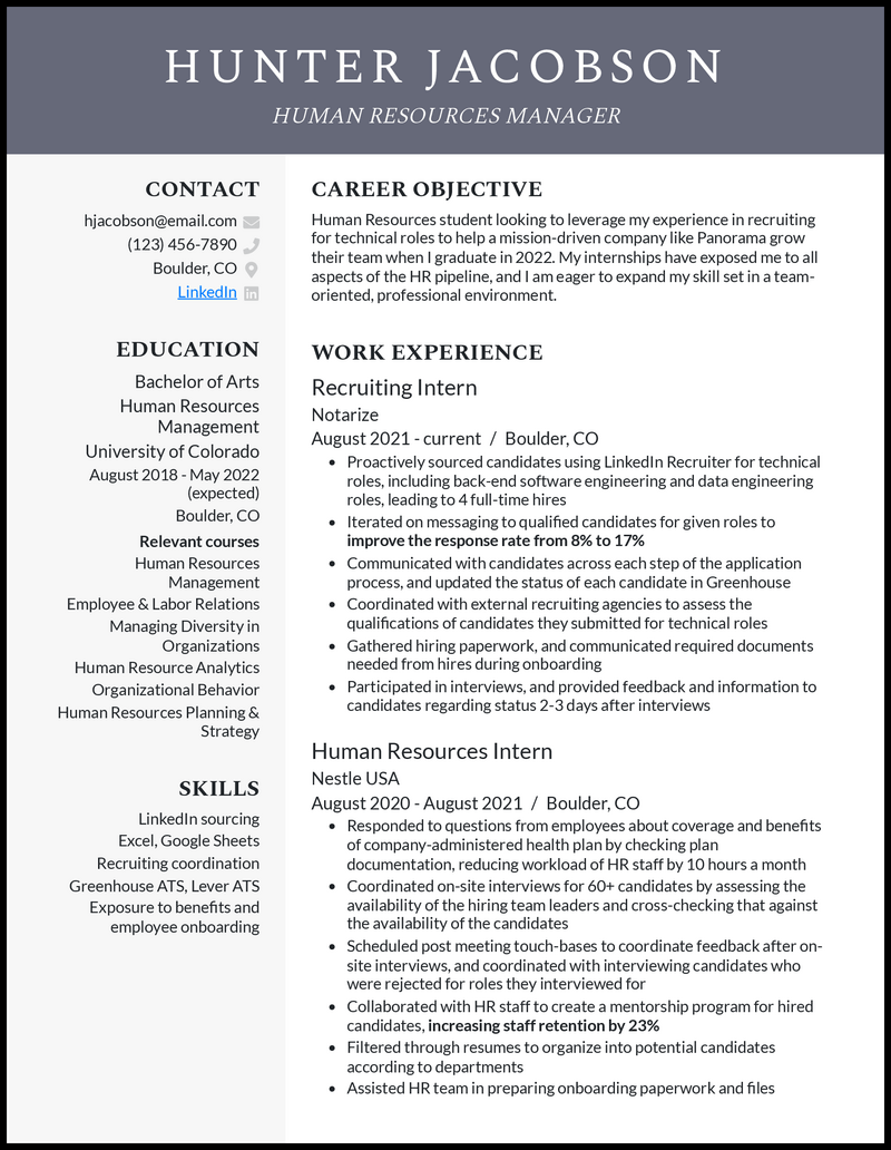 3 Current College Student Resume Examples For 2023